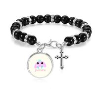 no/no Lovely Moster Cruel Art Deco - Pulsera de cuentas de moda bohemia para hombres y mujeres