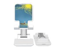 no/no Luz nocturna barco hada fuying pintura ajustable teléfono celular soporte escritorio plegable