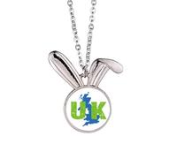 no/no Map British Combination - Collar con colgante de conejo, diseño de conejo