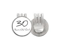 no/no Marcador de pelota de golf Art Deco de 30 años de edad, con clip magnético esmaltado