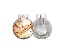 no/no Marcador de pelota de golf con clip magnético esmaltado de la constelación del zodiaco de Virgo de septiembre de agosto