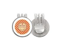 no/no Marcador de pelota de golf con clip magnético esmaltado para pelotas de golf