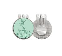 no/no Marcador de pelota de golf con clip magnético esmaltado para pintar, cultura japonesa