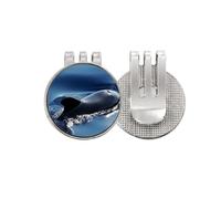 no/no Marcador de pelota de golf con diseño de ballena y océano, agua, mar, ballena, ciencia, naturaleza, clip magnético