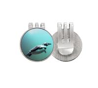 no/no Marcador de pelota de golf con diseño de pingüino de la Antártida y Ciencia y la naturaleza, con clip magnético esmaltado