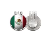 no/no Marcador de pelota de golf con la bandera nacional de México, esmalte, magnético