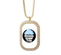 no/no Mas Eve Dreams Achievement - Collar con colgante de diamantes de cristal dorado