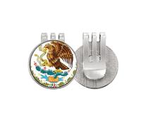 no/no México National Emblem Country Golf Ball Marker Hat Cap Clip Esmalte Magnético