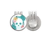 no/no México Undead l Illustrations - Marcador de pelota de golf con clip magnético esmaltado