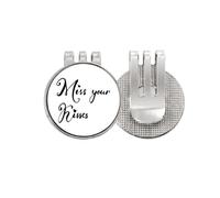 no/no Miss Your Kisses - Marcador de pelota de golf con texto en inglés