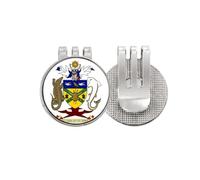 no/no mon Islands - Marcador de pelota de golf con emblema nacional para gorra, clip magnético esmaltado