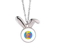 no/no Mother Loves Light Great Art Deco - Collar con colgante de conejo, diseño de conejo