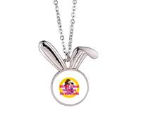 no/no Mother Word World Great Art Deco - Collar con colgante de conejo, diseño de conejo