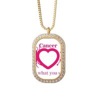 no/no motivation - Collar con colgante de constelación ca cáncer de diamante y cristal dorado