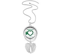 no/no Motivation Constelación Amor Sagitario Colgante alas de ángel giratorio collar joyería, Medium