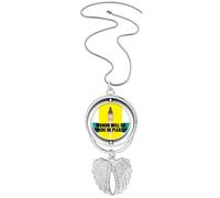 no/no Mundo Will Go Where He Pleases! - Collar giratorio con alas de ángel, Medium
