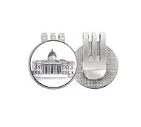 no/no National Gallery in London - Marcador de pelota de golf con clip magnético esmaltado