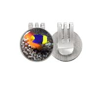 no/no Ocean Anem Fish Nature Picture - Marcador de pelota de golf con clip magnético esmaltado