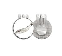 no/no Ocean Fish Fresh White Art Deco - Marcador de pelotas de golf con clip magnético esmaltado