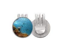 no/no Ocean Fish Science Nature Picture - Marcador de pelota de golf con clip magnético esmaltado