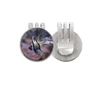 no/no Ocean Fish Science Nature Picture - Marcador de pelota de golf con clip magnético esmaltado