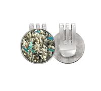 no/no Ocean Fish Science Nature Picture - Marcador de pelota de golf con clip magnético esmaltado