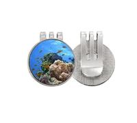 no/no Ocean Fish Science Nature Picture - Marcador de pelota de golf con clip magnético esmaltado
