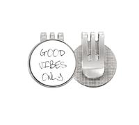 no/no Only Quote Art Deco Fashion - Marcador de pelota de golf con clip magnético esmaltado