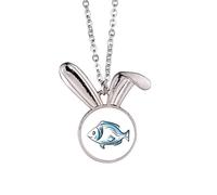 no/no Ordinary Triviality - Collar con colgante de conejo salado de conejo, joyería de regalo