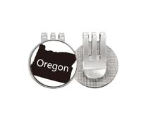 no/no Oregon The united states of amemap - Marcador de pelota de golf con clip magnético para gorra, esmalte