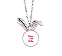 no/no Original Intention Help Art Deco - Collar con colgante de conejo de moda
