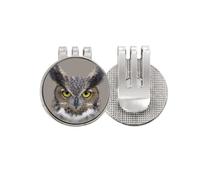 no/no Owl Eyes Pupil Night Art Deco Fashion Golf Ball Marker Hat Cap Clip Esmalte Magnético