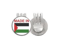 no/no Palestine Country Love - Marcador de pelota de golf con clip magnético esmaltado