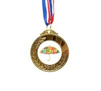 no/no Paraguas goteo clima lluvia Gold Award ganador Medalla First Place Ribbon