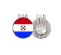 no/no Paraguay - Marcador de pelota de golf con diseño de bandera nacional del sur de Amecountry