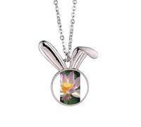 no/no Perfect Lotus Summer Art Deco - Collar con colgante de conejo, joyería de animales