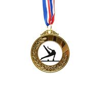 no/no Physical Education The Side Horse Gold Award Medal First Place Ribbon