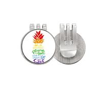 no/no PineFruit LGBT - Marcador de pelota de golf con diseño de bandera de arco iris