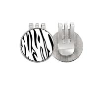 no/no Pinto - Marcador de pelota de golf con diseño de grano de arte animal, clip magnético esmaltado