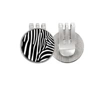no/no Pinto - Marcador de pelota de golf con diseño de grano de arte animal, clip magnético esmaltado