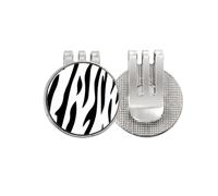 no/no Pinto - Marcador de pelota de golf con diseño de grano de arte animal, clip magnético esmaltado