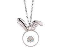 no/no Poor Lovely Head Expressions Deary Rabbit - Collar con colgante de conejo, joyería de regalo