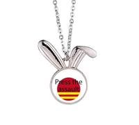 no/no Press The Assault Art Deco - Collar con colgante de conejo de moda