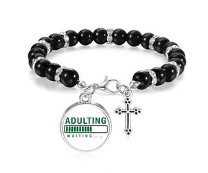 no/no Pulsera de cuentas Art Deco para adultos con cuentas de madurez de crecimiento, joyería bohemia para hombres y mujeres