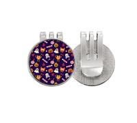 no/no Pumpkin Happy Fear Halloween - Marcador de pelota de golf con clip magnético esmaltado