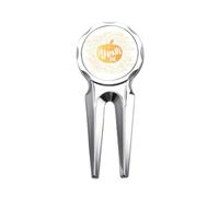 no/no Pumpkin Terror Food Line Art Deco Fashion Golf Divot Tool Herramienta de reparación de pelotas de golf