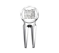 no/no Quote The Best Preparation Is Doing Your Best Today - Herramienta de reparación de marcador de pelota de golf