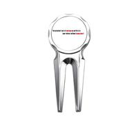 no/no Quote The Greatest Test Is To Bear Defeat Golf Divot Tool Herramienta de reparación de marcador de pelota de golf