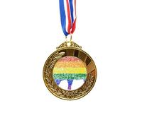no/no Rainbow Pig LGBT Gold Award Medal First Place Ribbon