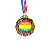 no/no Rainbow Transgender LGBT Gold Award Medal First Place Ribbon